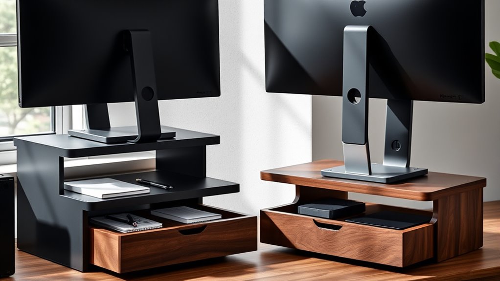 top monitor riser storage solutions