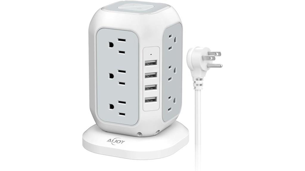 tower surge protector with usb