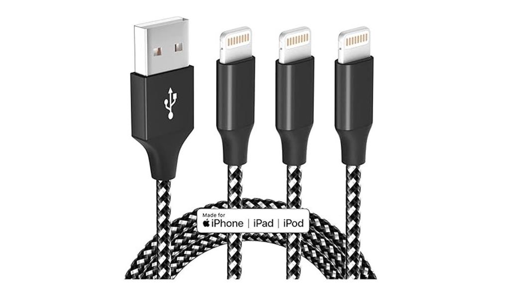 triple nylon braided cables