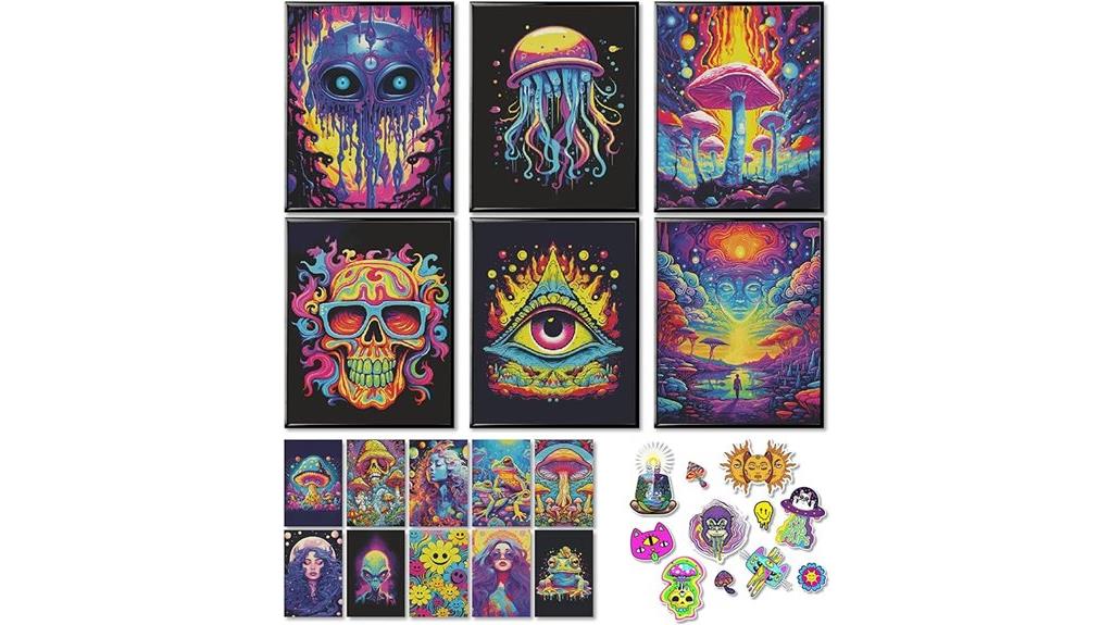 trippy room decor poster