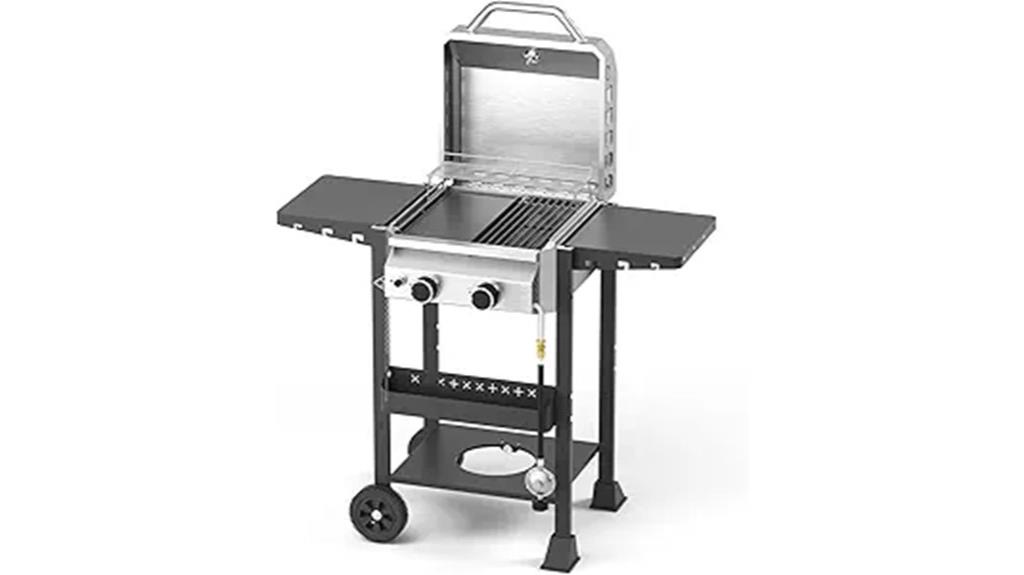 two burner propane grill