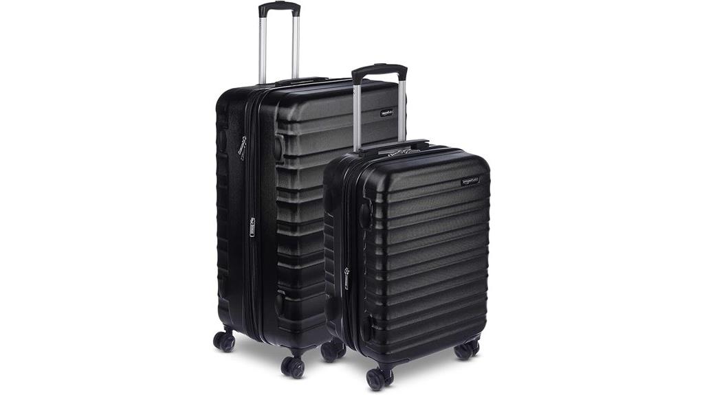 two piece hardshell suitcase set