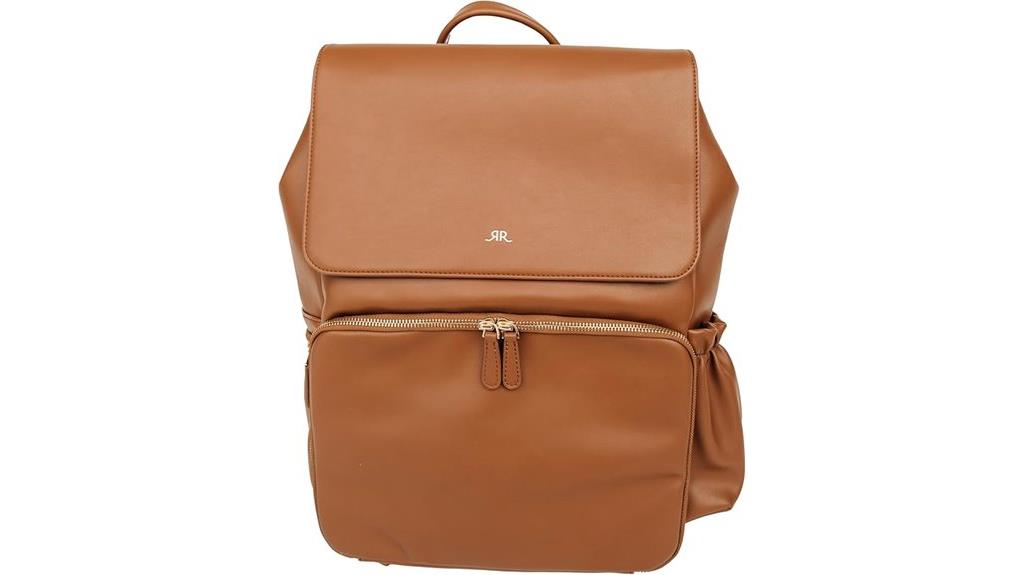 vegan leather camera backpack