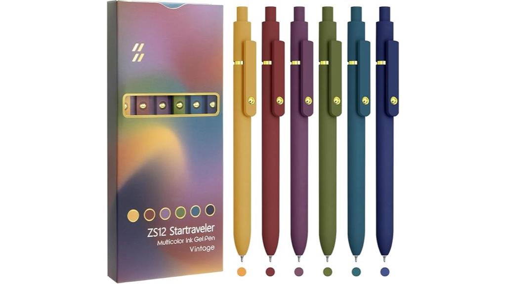 vibrant gel pen set