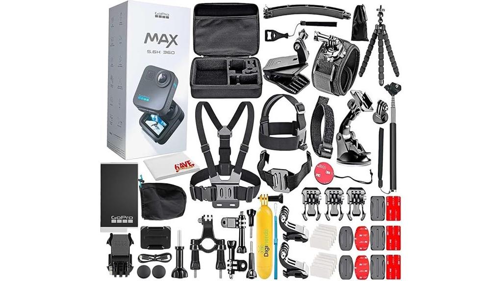 waterproof 360 camera kit
