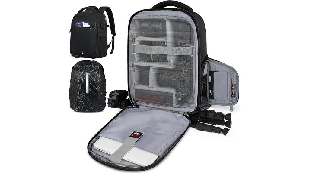 waterproof camera backpack with laptop