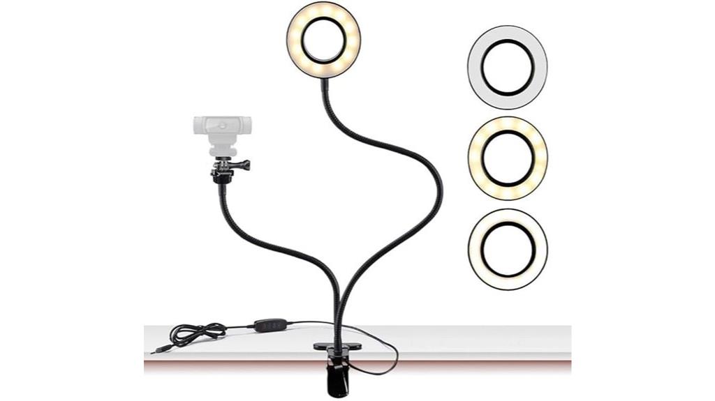 webcam ring light stand