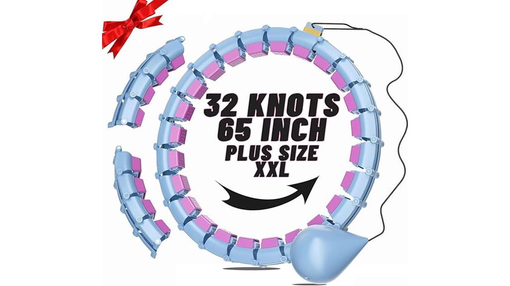 weighted 65 inch hula hoop