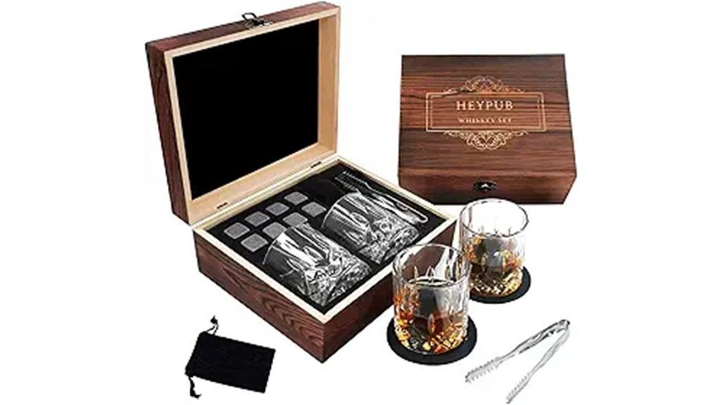 whiskey stones gift set