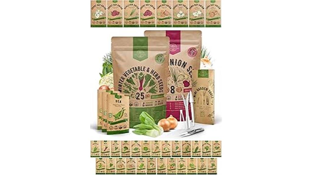 winter vegetable and herb seeds