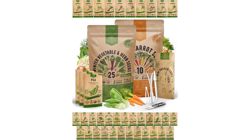 winter vegetable seed bundle