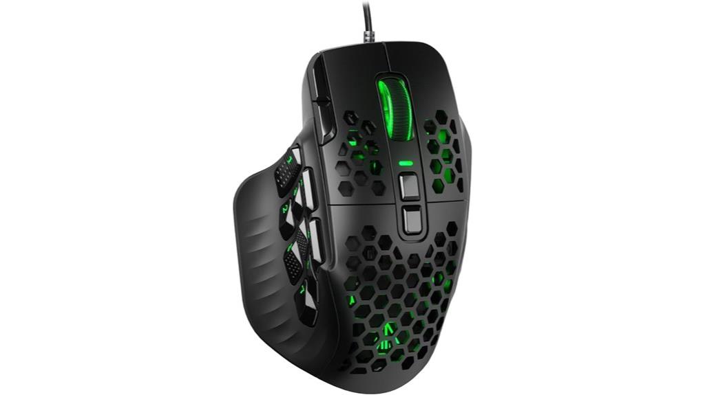 wired mmo gaming mouse