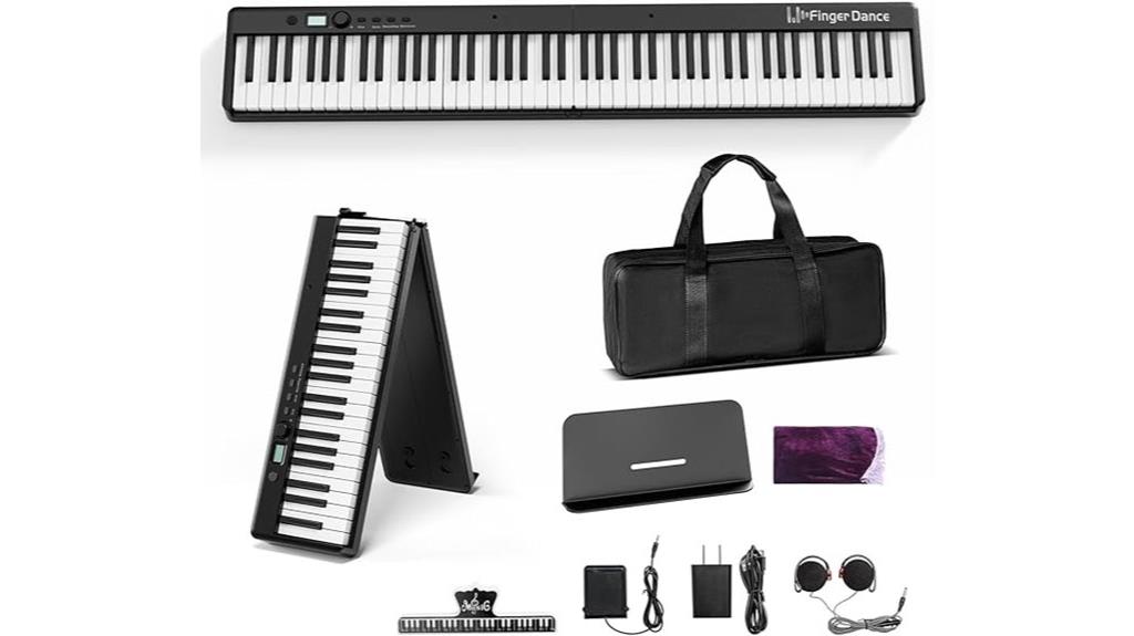 wireless 88 key folding piano