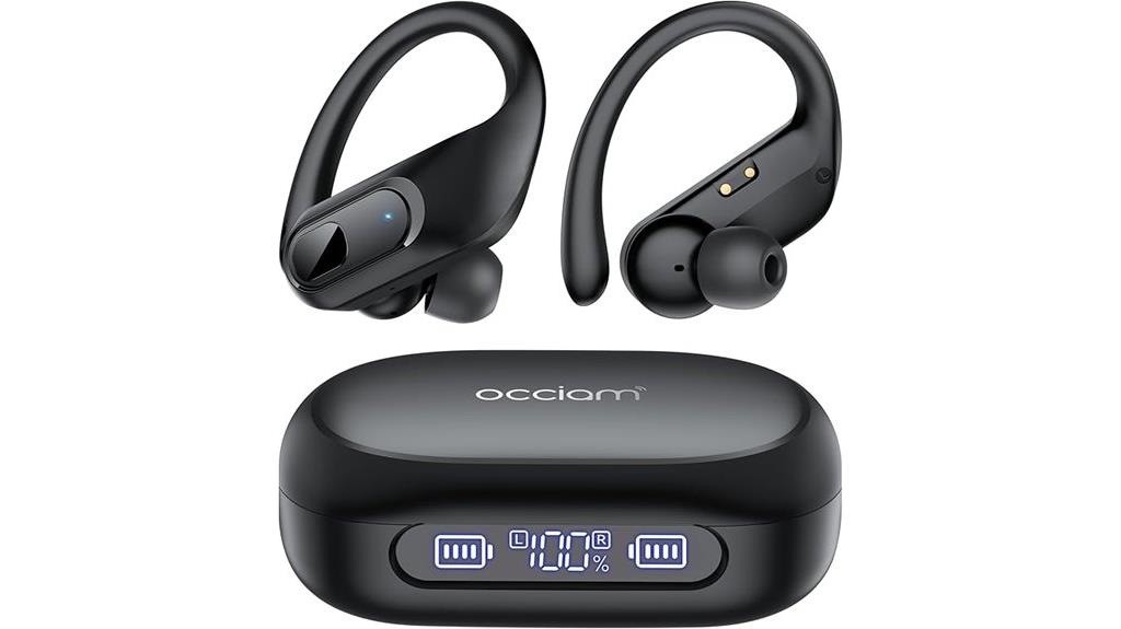 wireless earbuds with led