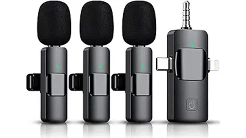 wireless lavalier microphone combo