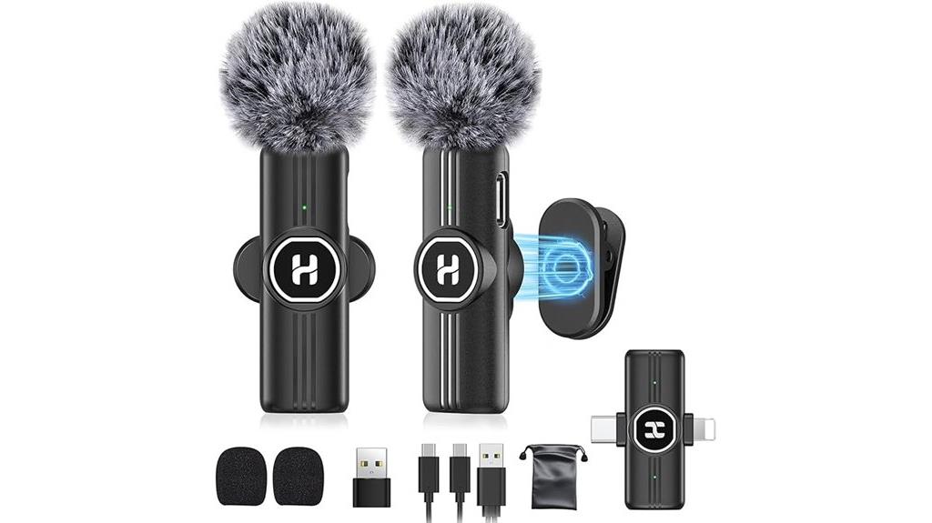 wireless lavalier microphone for devices