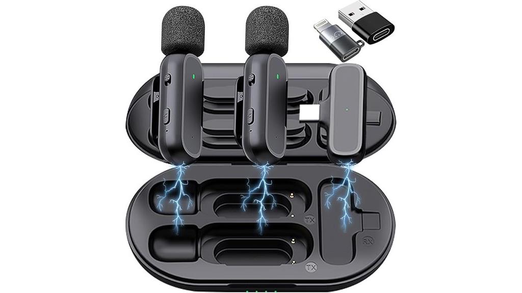 wireless lavalier microphone set