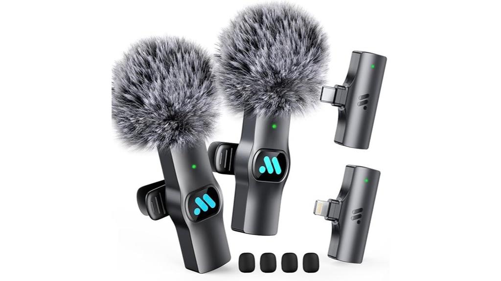 wireless microphone set for devices