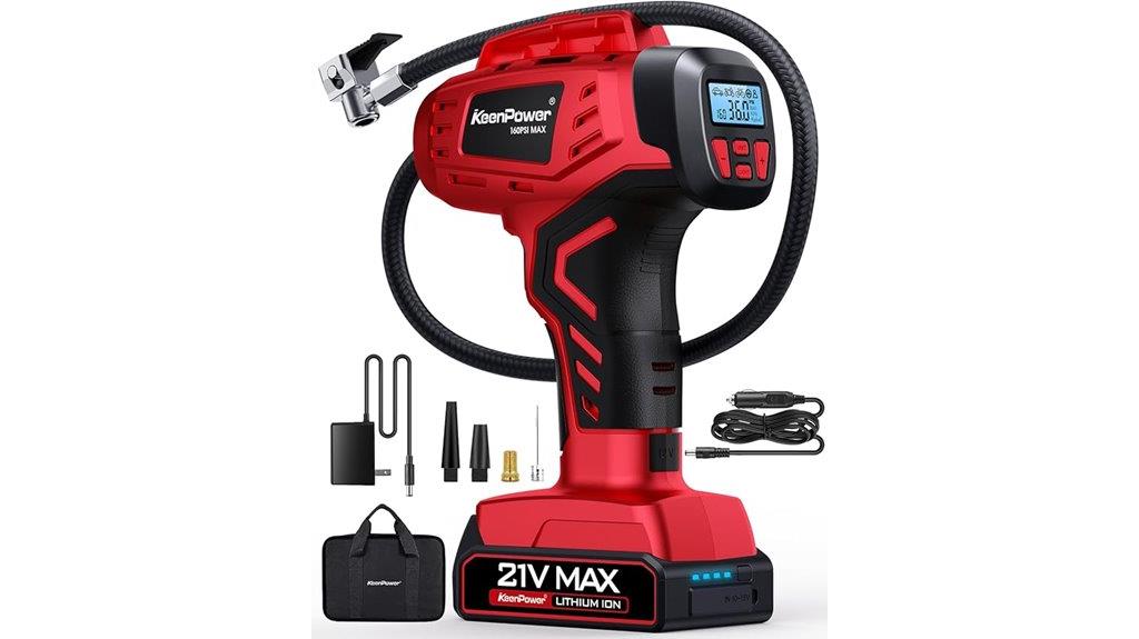 wireless rechargeable tire inflator