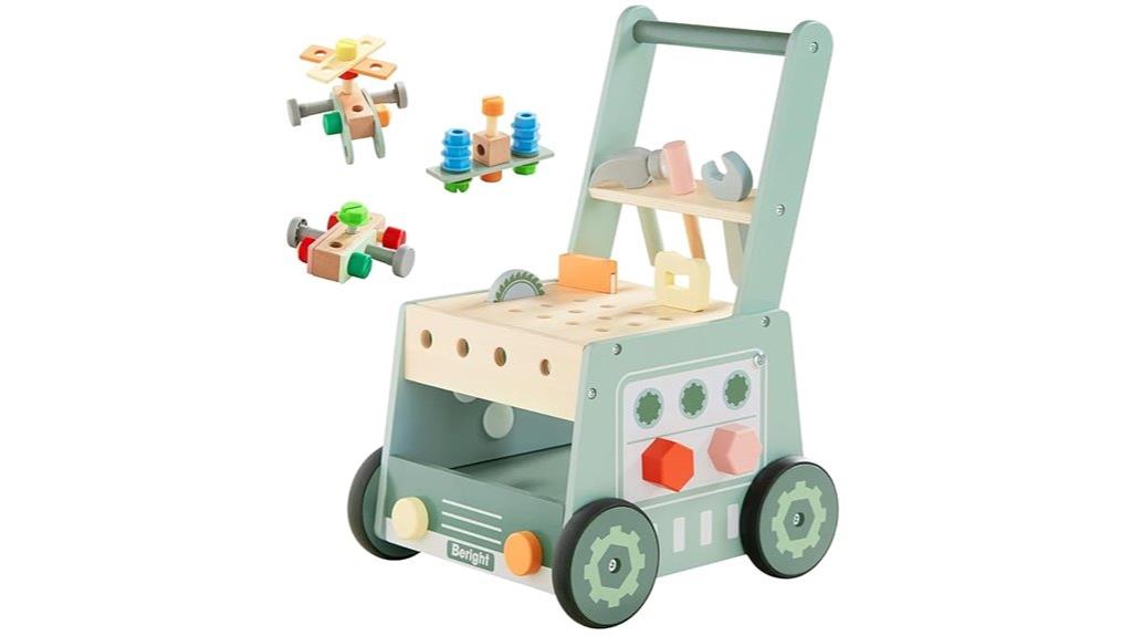 wooden baby walker toy