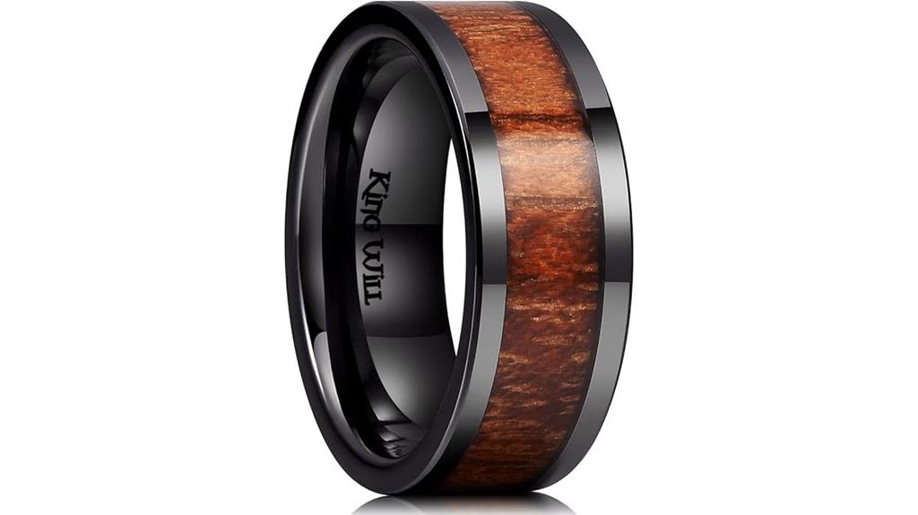 wooden men s wedding band