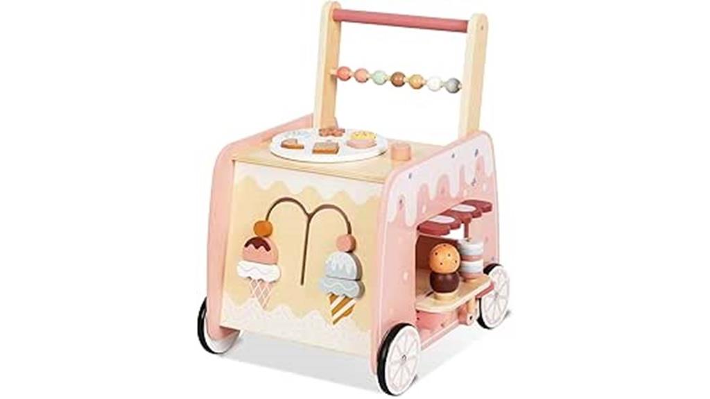 wooden toy with wheels