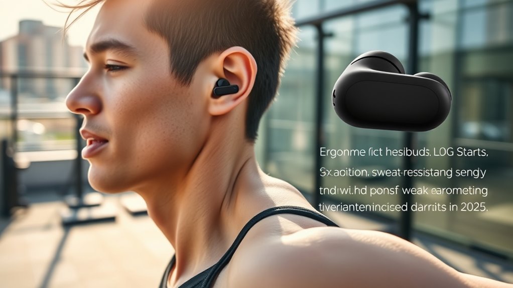workout earbuds with secure fit
