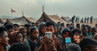 social media mobilizes aid