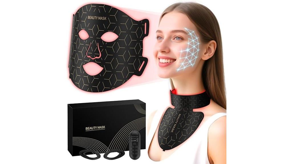 facial and neck red light