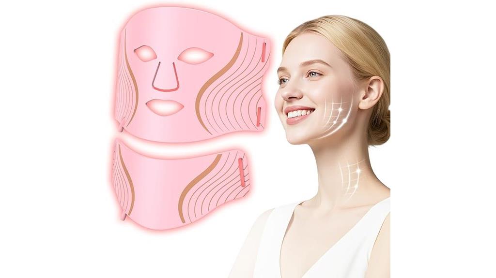 facial and neck red light