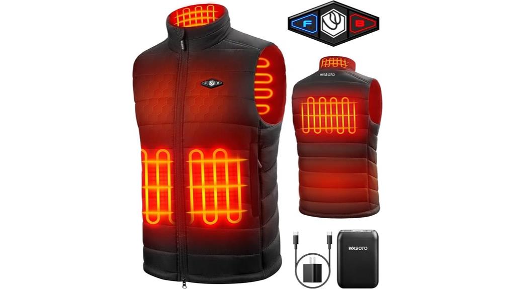 heated men s vest battery