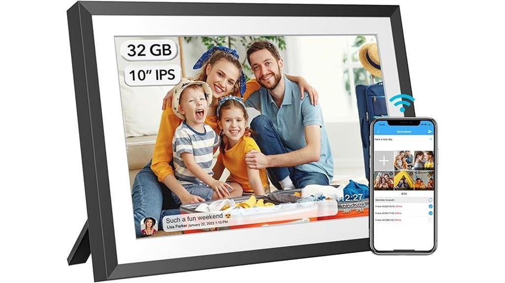 large 32gb wifi frame