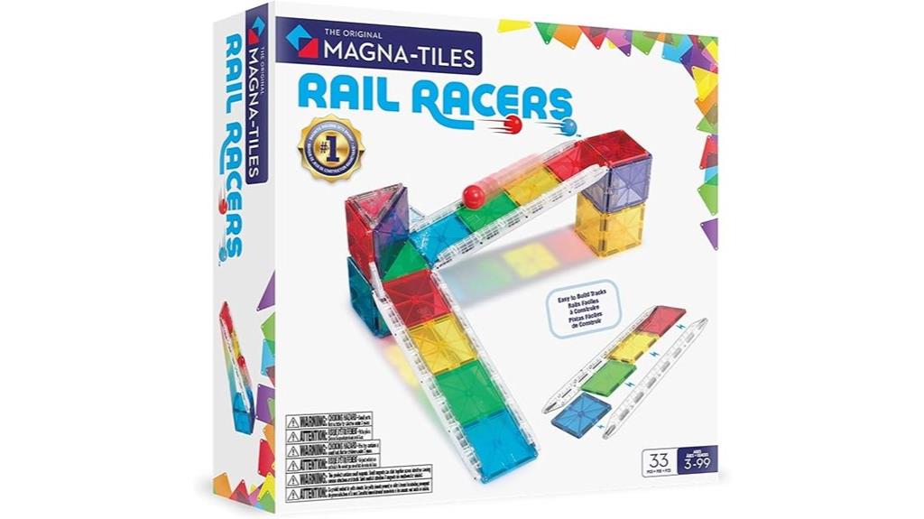 magnetic train track set