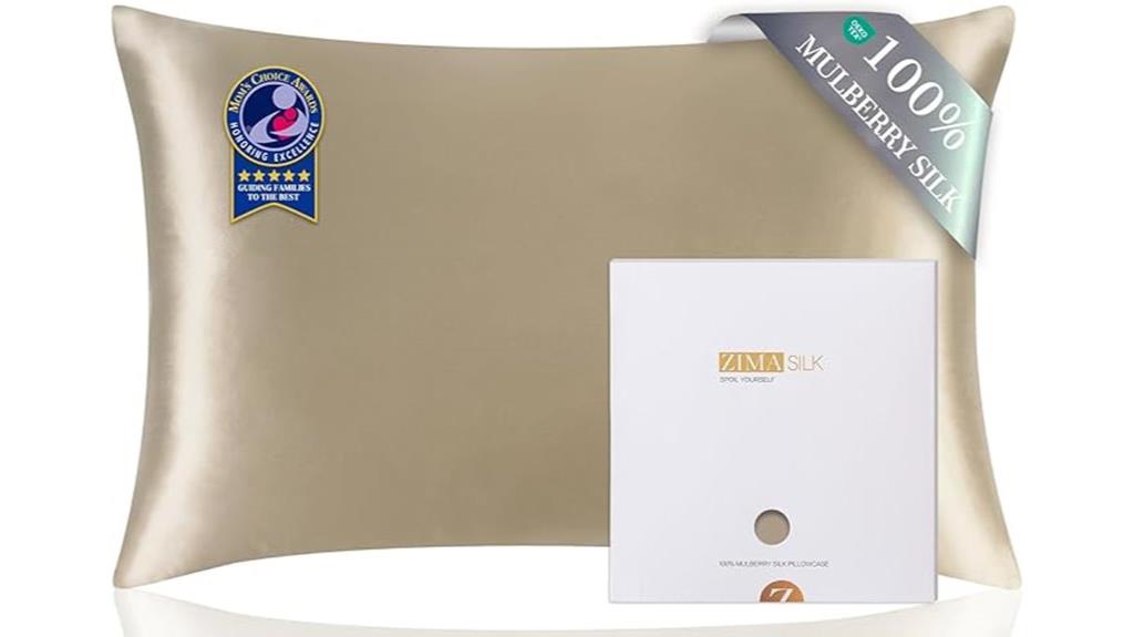 mulberry silk pillowcase taupe