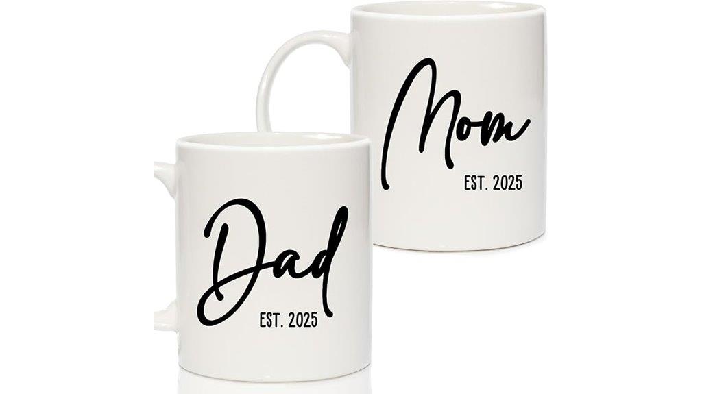 pregnancy gift mug set