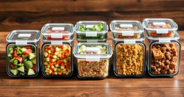 top glass food storage