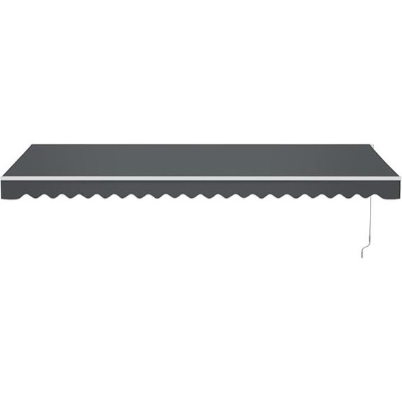 Aleko 16x10 ft Caribbean Electric Canvas Awning
