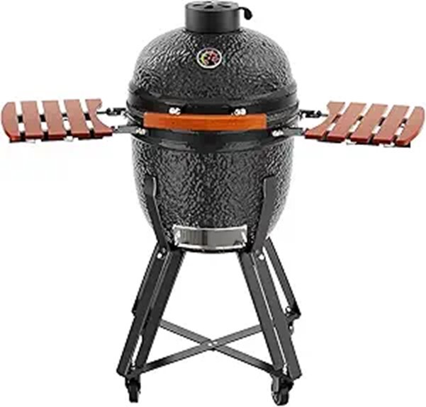 ROOMTEC 18-Inch Kamado Ceramic Charcoal Grill
