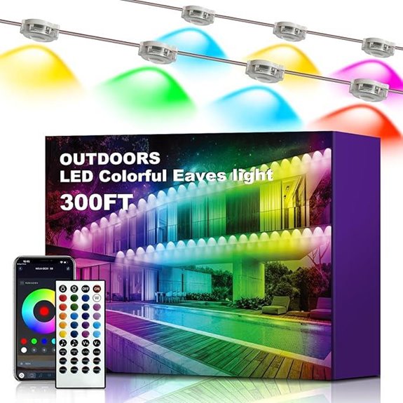 XINKAITE 300FT RGBIC Outdoor String Lights (2 Rolls)
