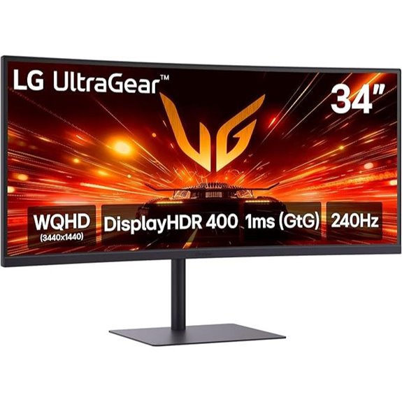LG 34-Inch Ultragear Curved Gaming Monitor