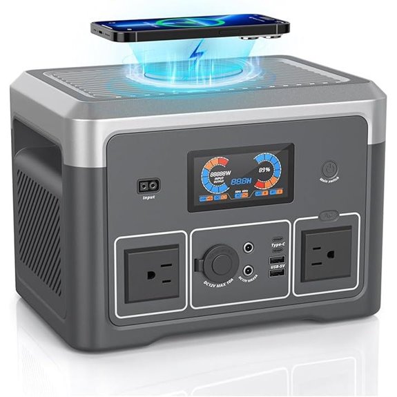 Portable Power Station 384Wh LiFePO4 Solar Generator