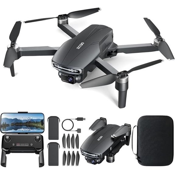 Brushless Camera Drone with 4K Video and Accessories