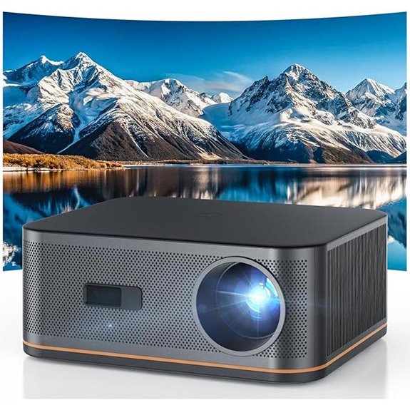 HAPPRUN 4K WiFi & Bluetooth Projector with Auto Focus