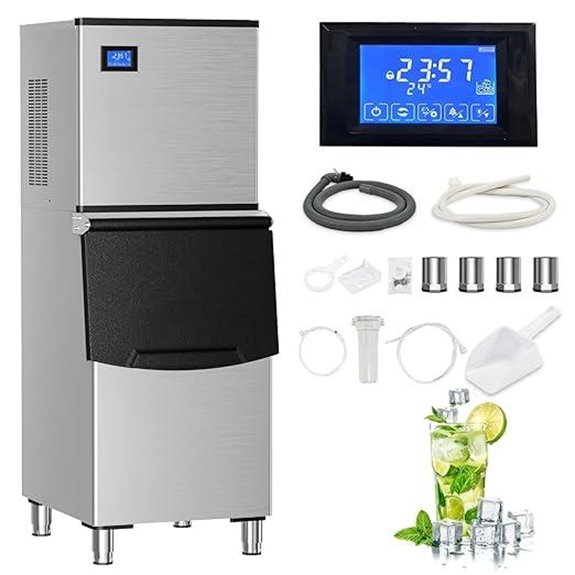 500lb auto clean ice maker