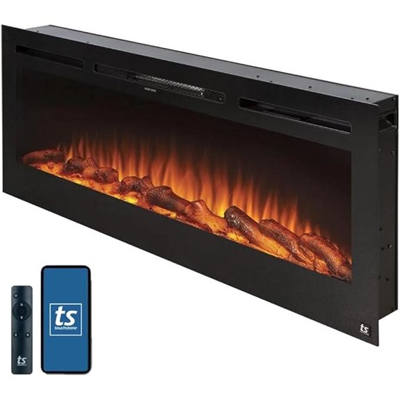 50 inch wifi electric fireplace