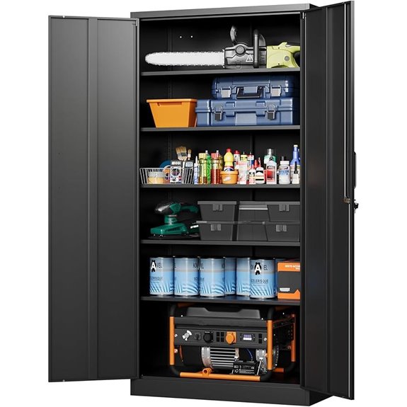 Letaya 72 Metal Garage Storage Cabinets with Lock