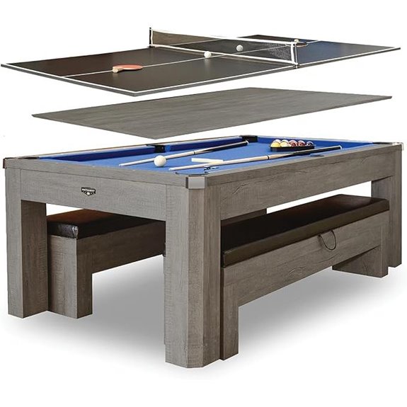 Hathaway Newport 7ft Pool & Ping Pong Table Set