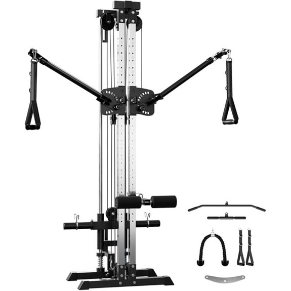 GMWD Wall-Mount Cable Machine with Adjustable Arms