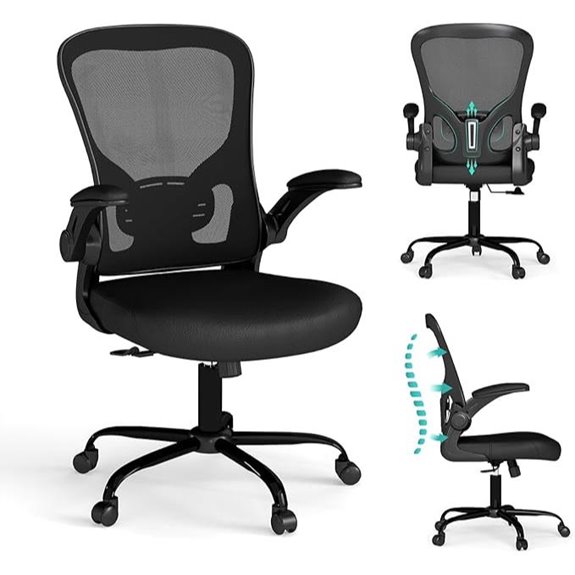 Flysky Mesh Office Chair with Adjustable & Lumbar Support