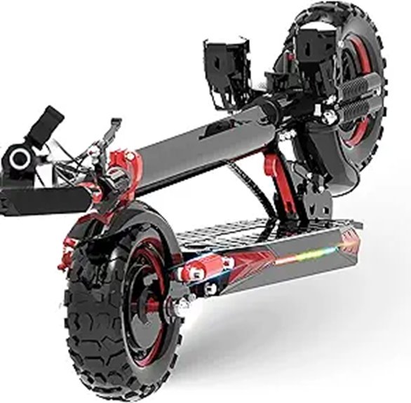Electric Scooter Adults with Seat and Off-Road Tires